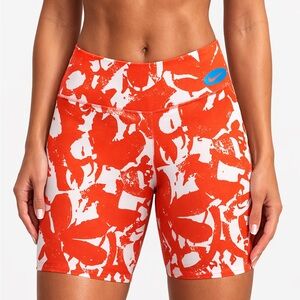 Nike One Luxe Icon Clash Mid-Rise 7”Training Bike Shorts Size Small NWT